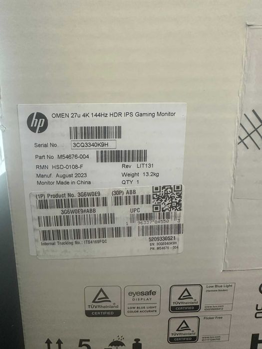 Monitor HP Omen 27" 3G6W0E9#ABB