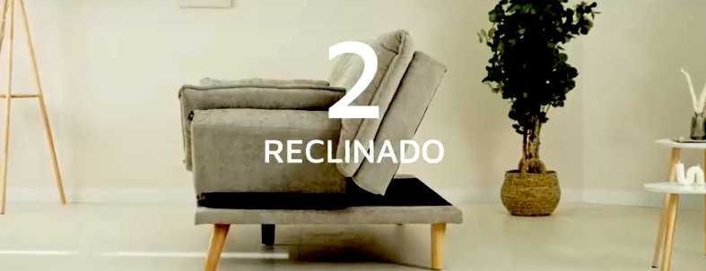 Sofá-cama de 3 lugares novo