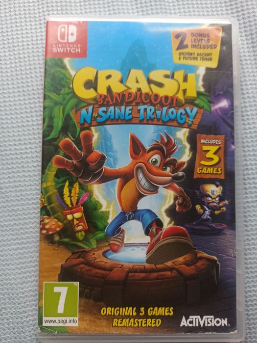 Crash bandicoot trylogy na Nintendo switch 1 i 2