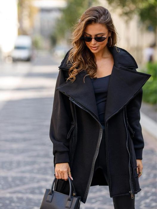 Miss City kurtka płaszcz dresowy parka ramoneska one size new %%%