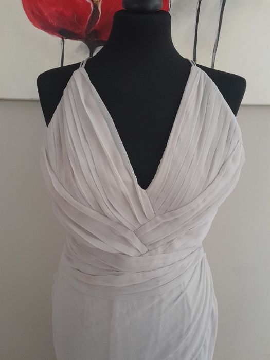 Elegancka sługa maxi sukienka S 36 asos