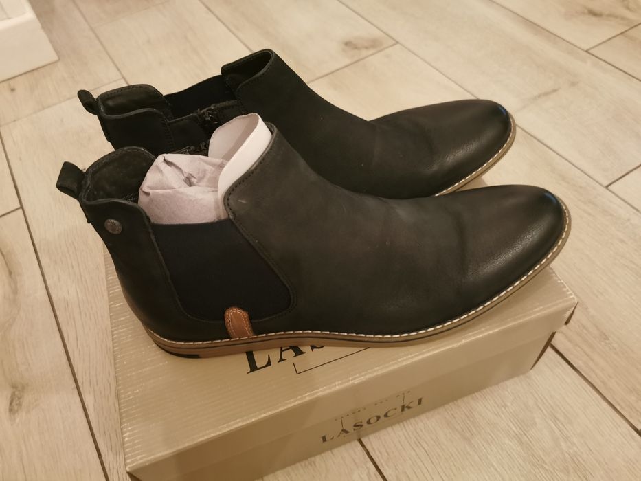 Sztyblety męskie Lasocki rozmiar 46. Skóra naturalna.