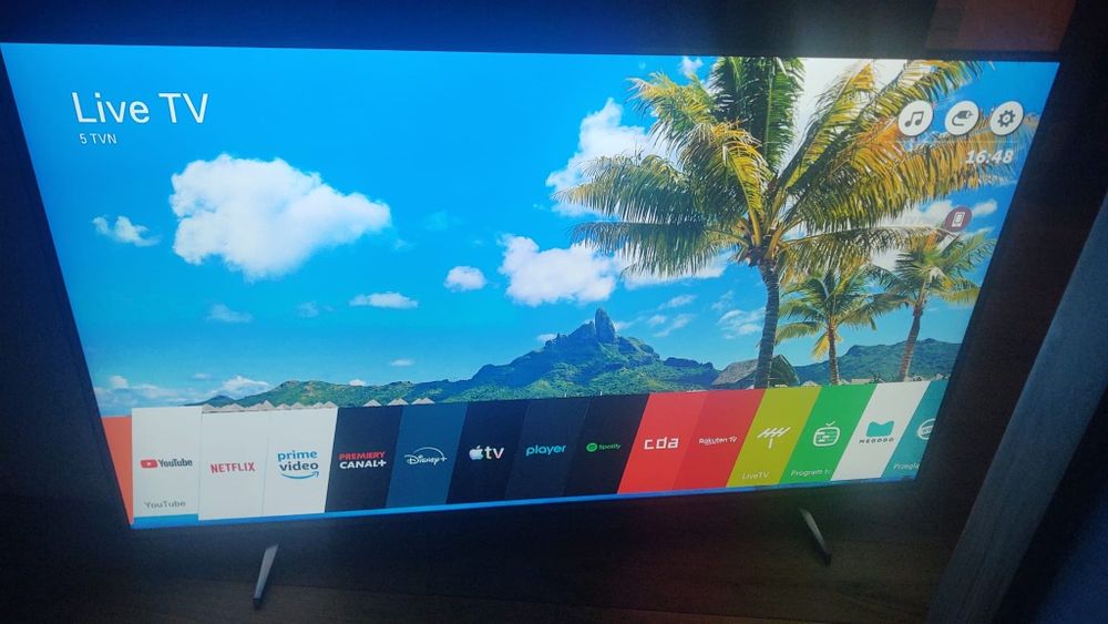 Telewizor LG 65UH6157 cali UHD 4k DVB-T2 hevc Smart TV Pilot nóżki