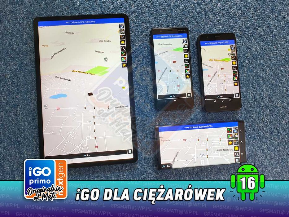 iGO Nawigacja 2026 + Najnowsze Mapy dla Kierowców TIR na Ciężarówki dla Android 16 i starszych - Primo Nextgen Truck