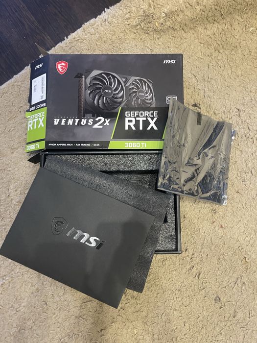 Продам коробки до відеокарт GeForce RTX 3060 TI, Ventus2x, MSI