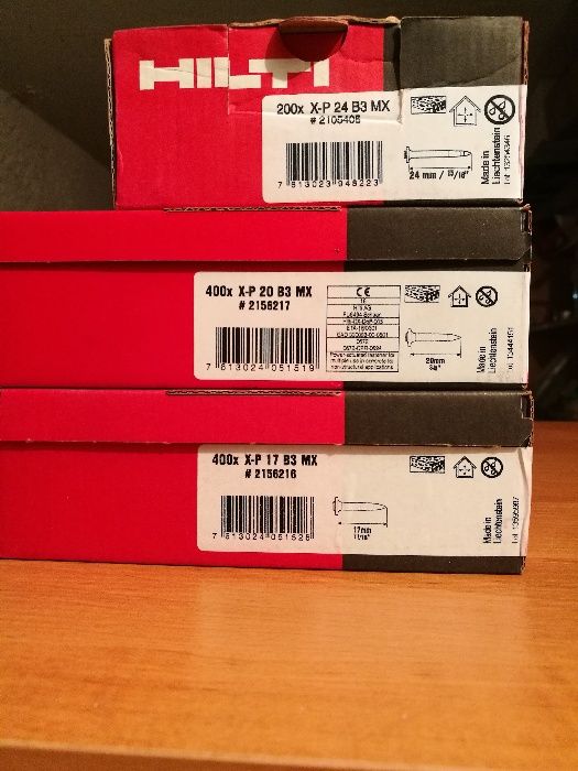 Gwoździe do osadzaka hilti bx3 1000 szt.