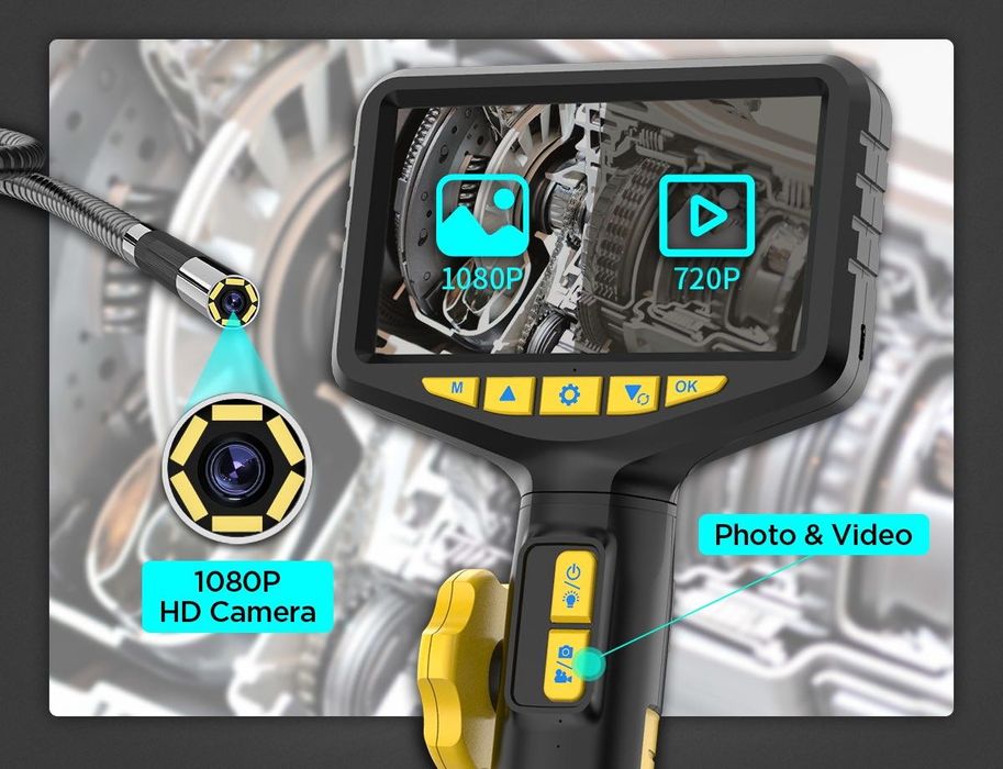 ENDOSKOP kamera Inspekcyjna 210 Autool SVB305 Lcd