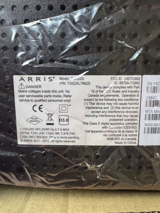 Modem touchstone telephony gateway arris