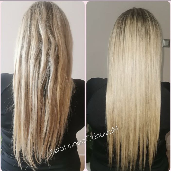 Keratynowe prostowanie włosów