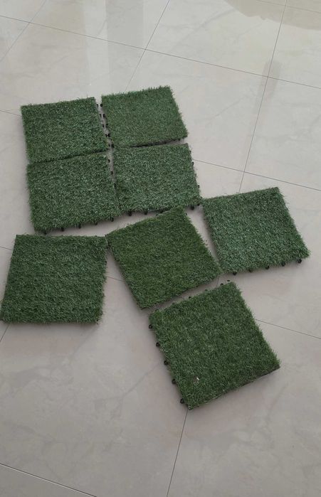 stuczna trawa komplet 8 szt kwadratów 30x30 cm