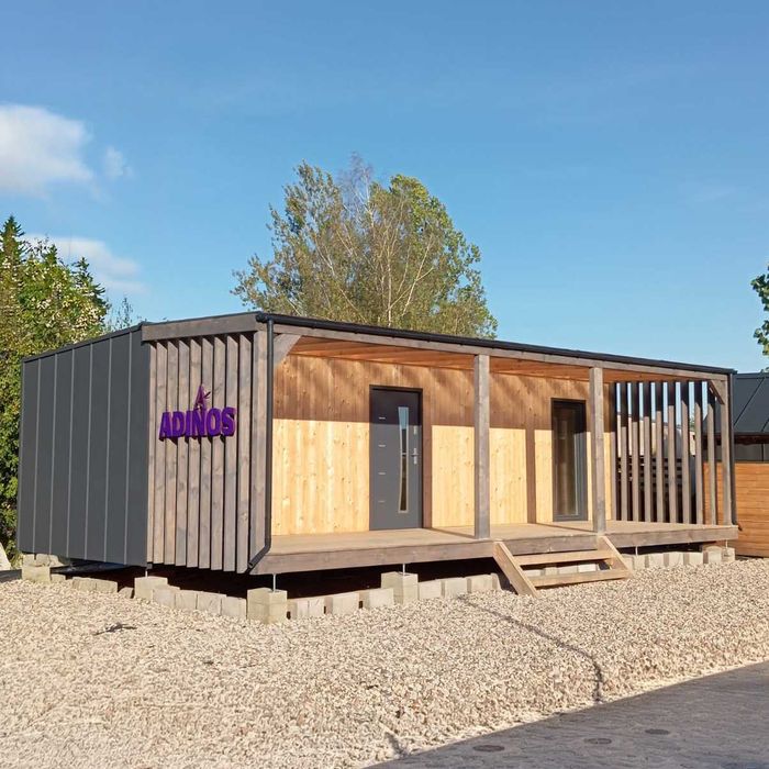 Domek całoroczny 35m² + taras 23m² | 2 sypialnie | Transport w całości