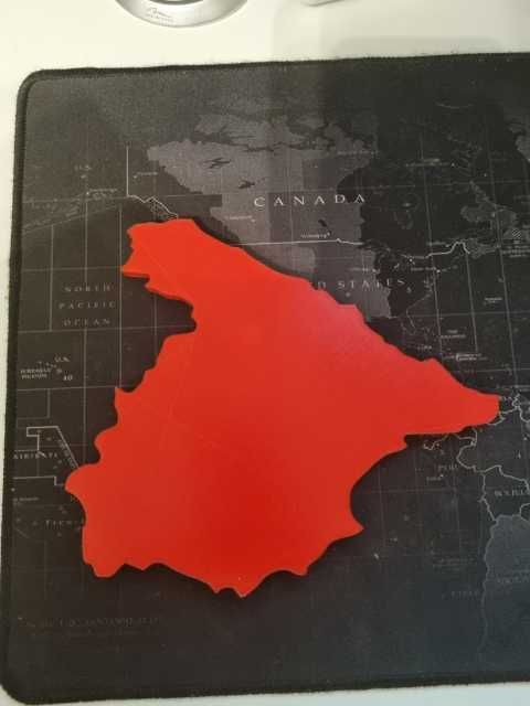 Mapa Europy z drukarki 3d