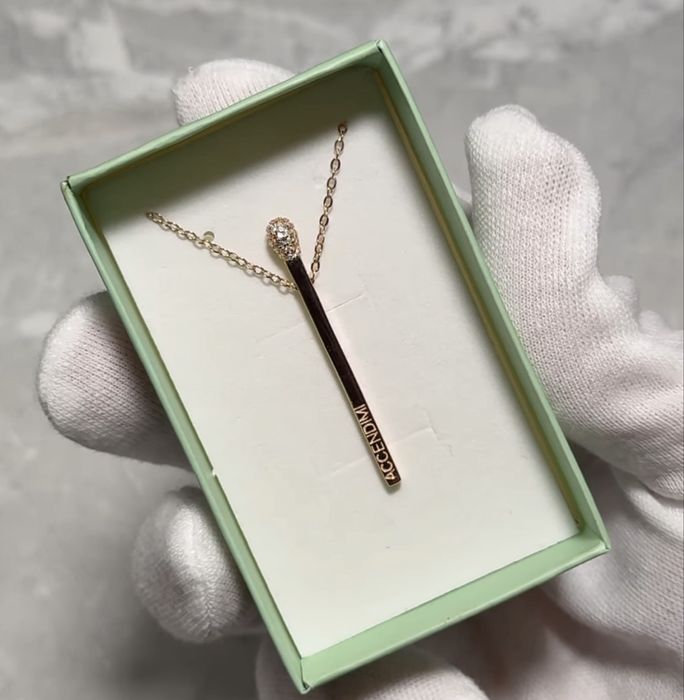 Кулон сірник ACCENDIMI, Білий, жіночий, + подарунок