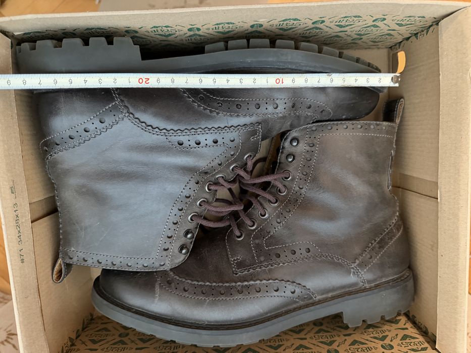Чоловічі черевики Clarks Montacute Lord, шкіра, броги, розмір 43