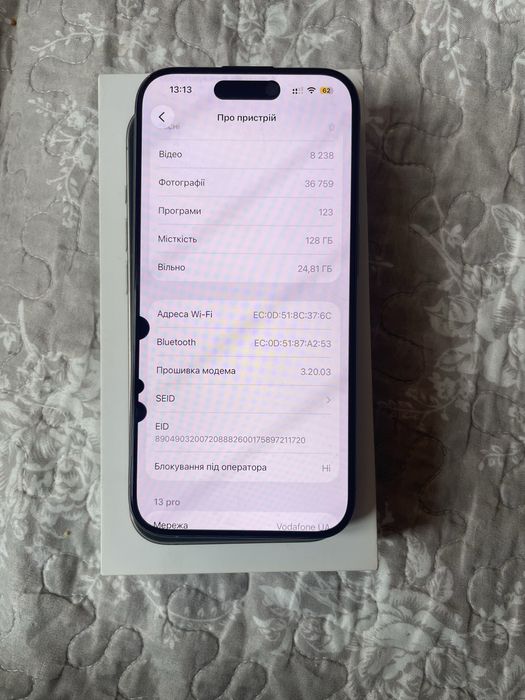 Iphone 15 pro 128 gb natural titanium