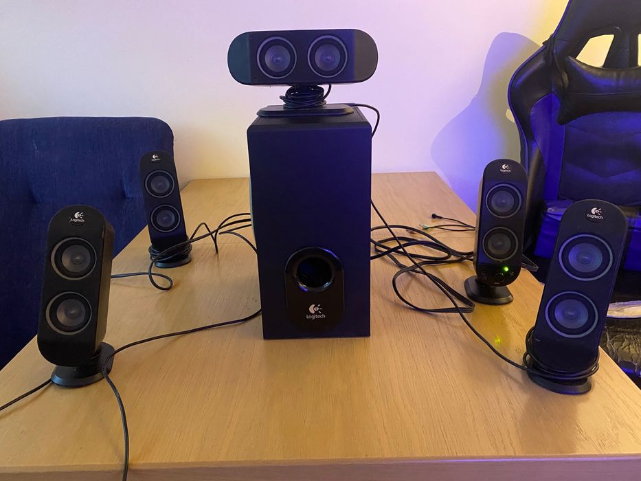 Logitech X-530 – subwoofer + 5 głośników
