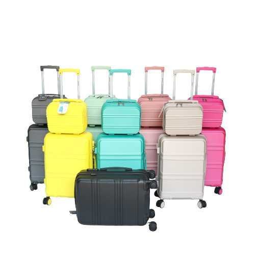 WALIZKA PODRÓŻNA Z Kuferkiem Bagaż Walizka Kabinowa Wzmacniana KOLORY-