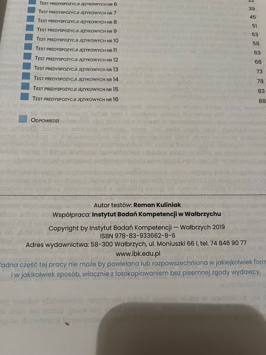 Testy predyspozycji językowych