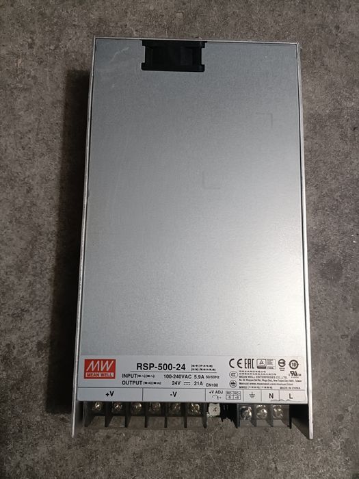 Fonte Meanwell RSP 500-24