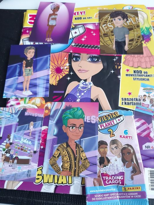 Moviestar Planet x 5szt  karty gazetki