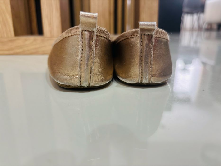 Balerinki dla dziewczynki, H&M, rozmiar 23, kolor złoty