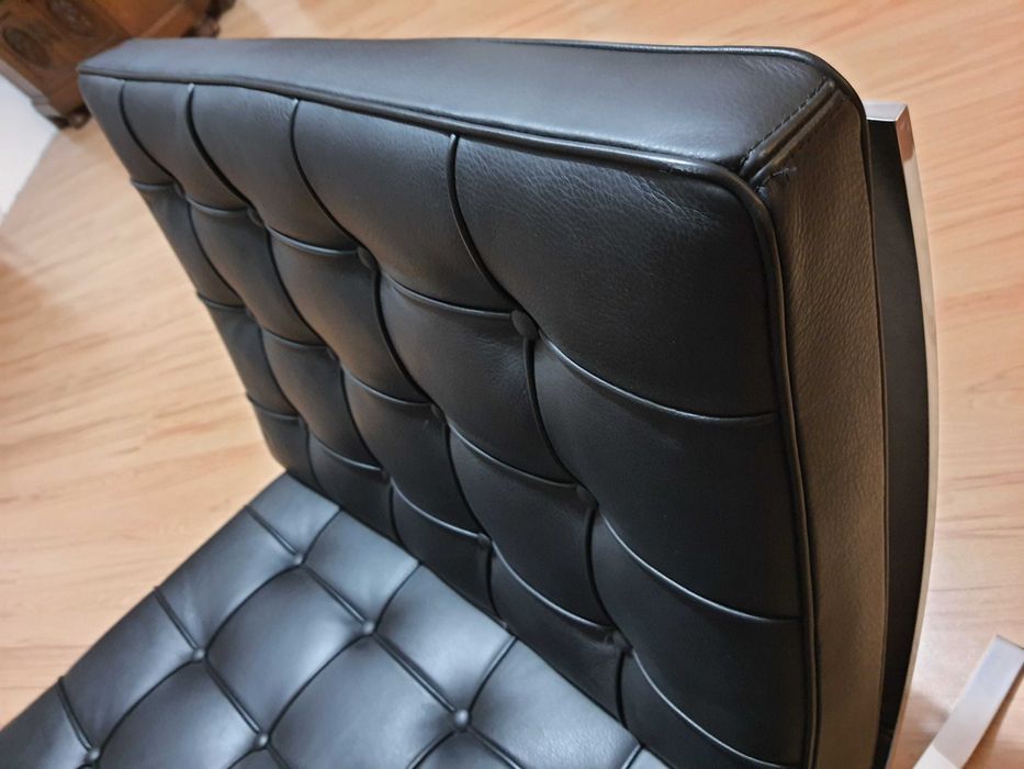 Fotel skóra metal "nowy" z kartonu 40-letni