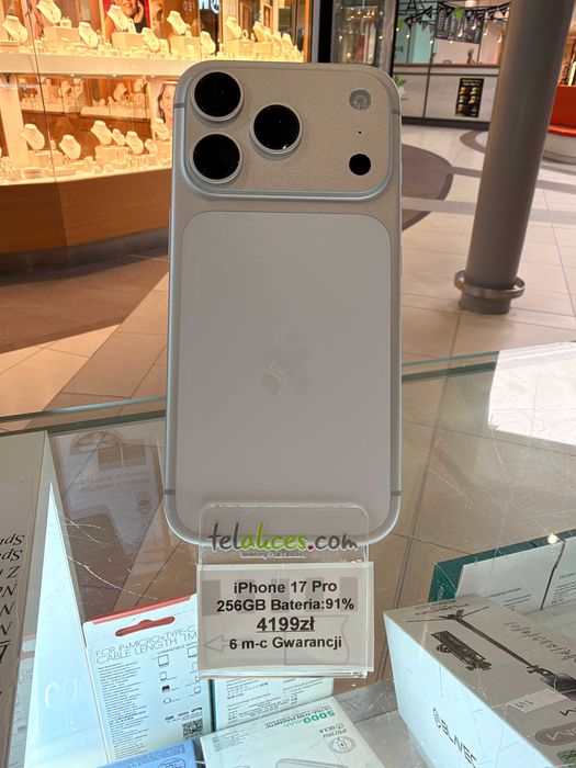iPhone 17 Pro 256GB Silver 6- mc Gwarancji 4199 zł