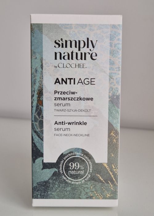 Przeciwzmarszczkowe serum do twarzy, Clochee Simply Nature 50ml
