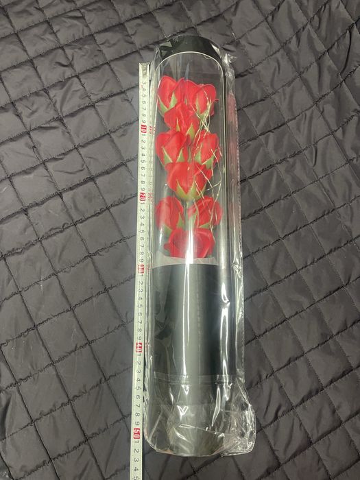 Троянди вічний букет з лед підсвіткою. Подарунковий букет 50 см.