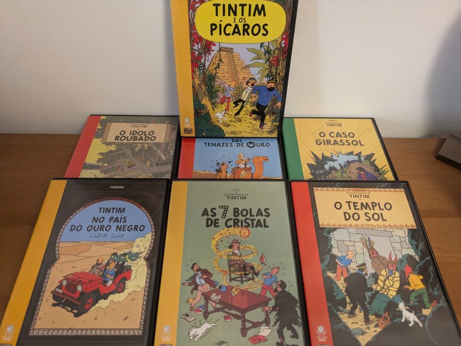 Coleção DVDs TinTim (Vários - 19U) - Como Novos | Optimo Estado. Bibloteca Público.