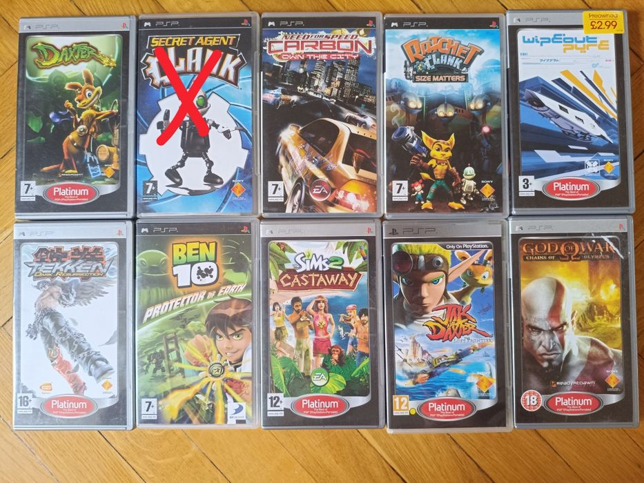 Ігри Sony PSP UMD — 9 шт. Оригінал