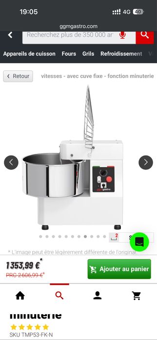 amassadeira GGM GASTRO  TMP53-FK