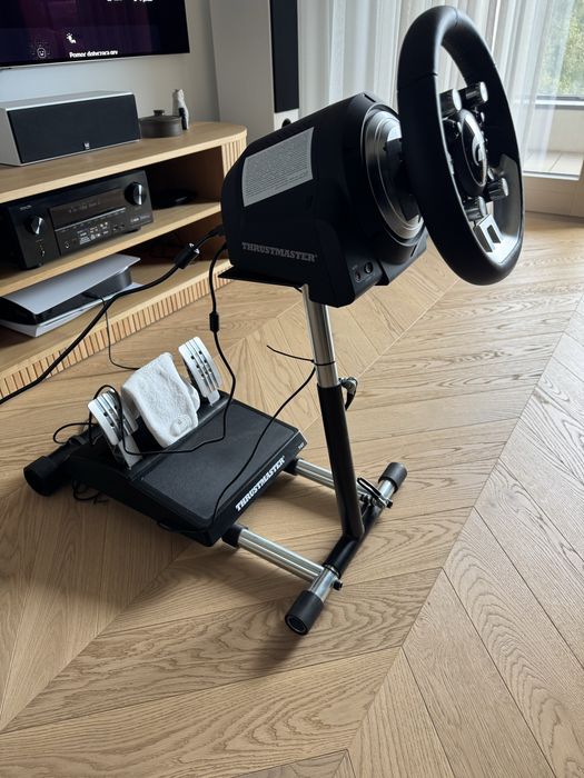 Thrustmaster T-GT II + pedały + Wheel Stand Pro | Stan idealny | PS5 / PS4 / PC