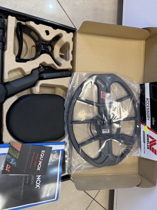 Wykrywacz Metali Minelab Equinox 900 + cewka 15x12 + słuchawki ML85 – nowy zestaw - zamiana
