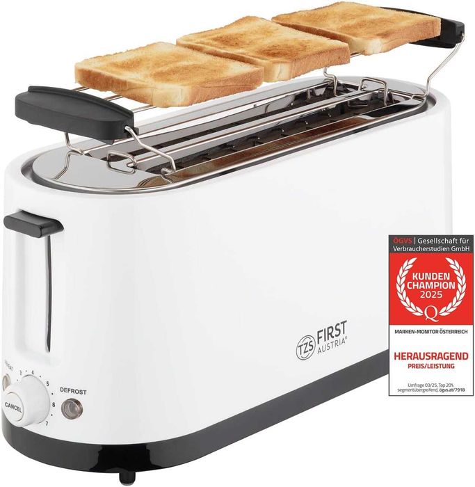 Toster z Rusztem First Austria FA-5368-5 Biały 1400 W