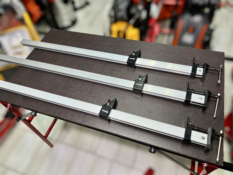 Струбцина рельсовая VOREL с алюминиевой рейкой Струбцина вайма