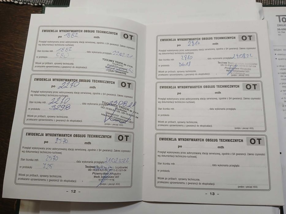 Wózek widłowy Hangcha 18 1,8 tony Toolmex, 2018 rok, Triplex 4,5 metra, 3660 mth