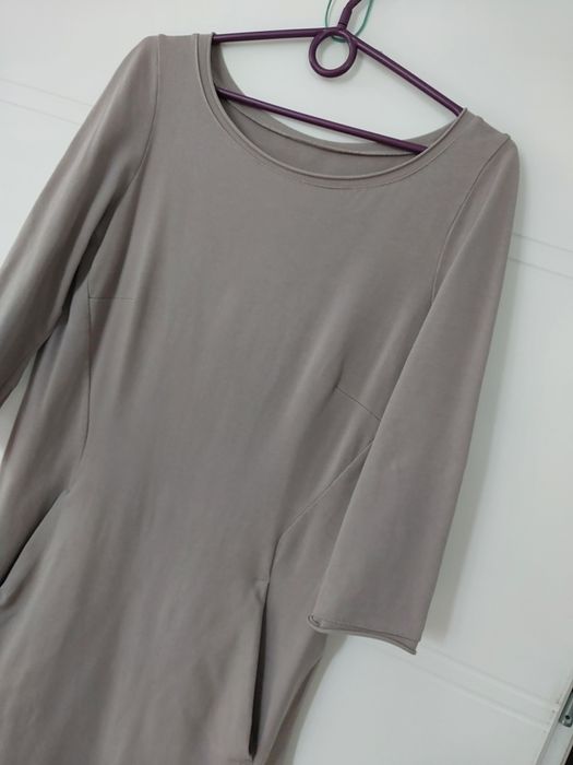 Bawełniana sukienka 38 Rękaw 3/4 typu dresówka