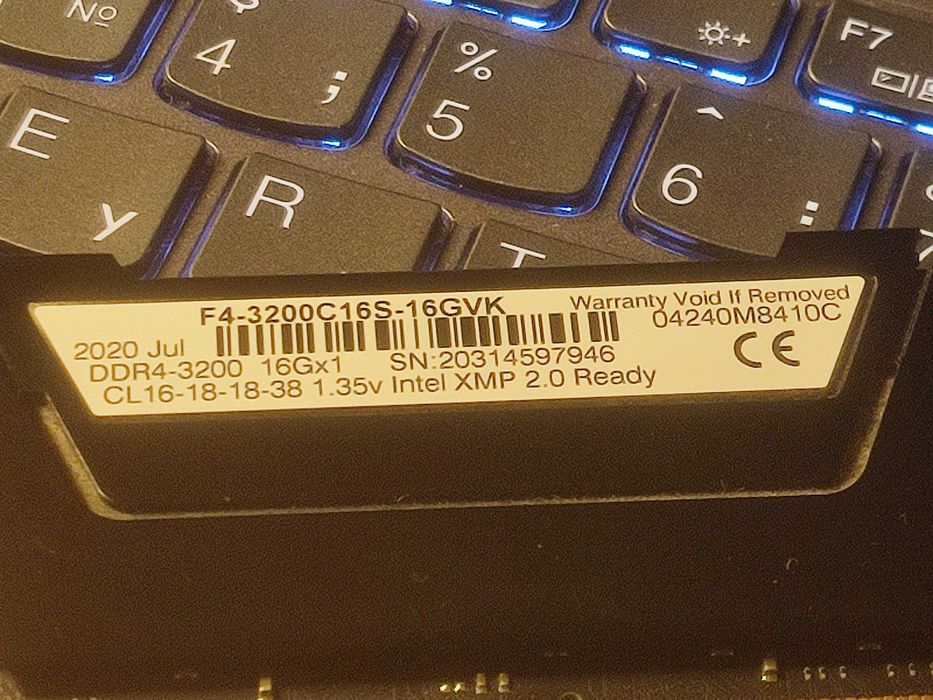 оперативна памʼять G.Skill Ripjaws V DDR4 16GB