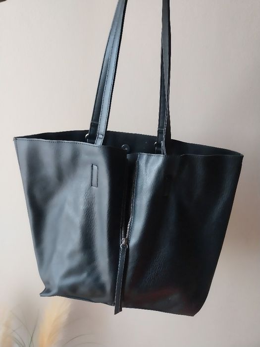 Torba shopper czarna damska house