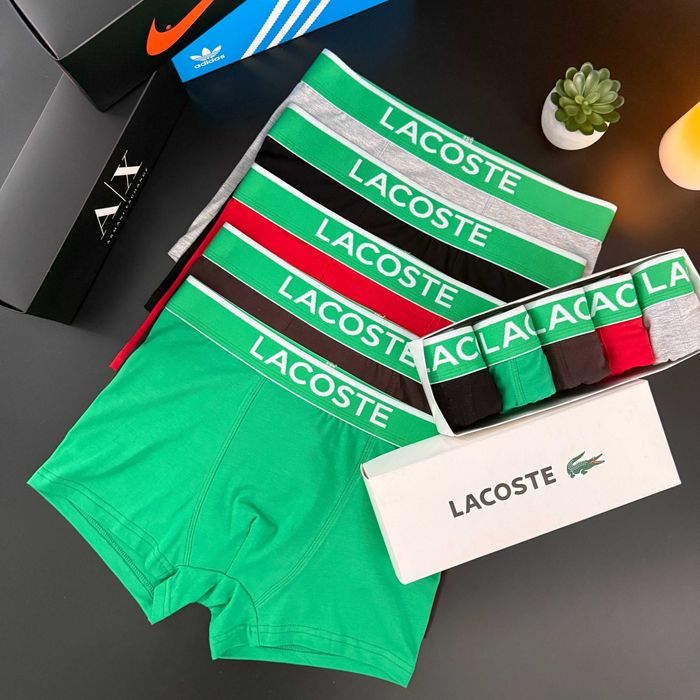 Чоловічі труси Лакоста мужское белье трусы 5шт 599грн