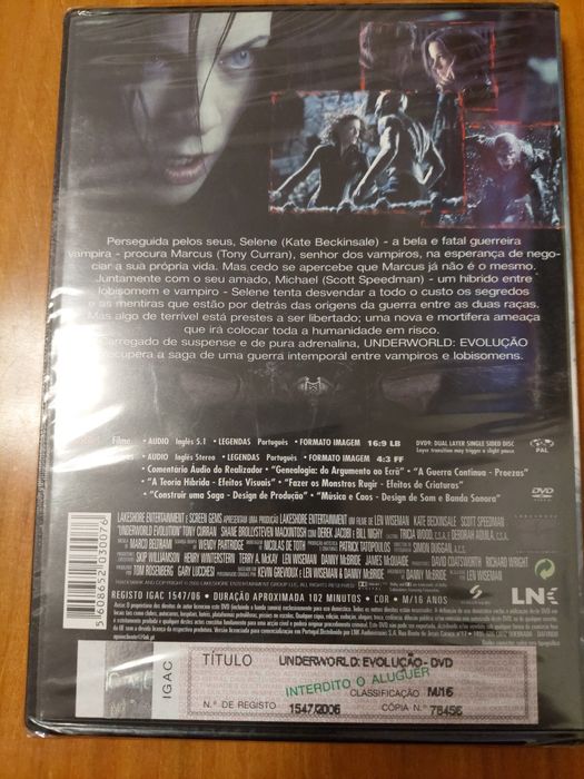 Dvd - Underworld evolução NOVO SELADO64170833523841121
