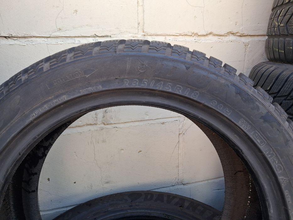 распаровка шины б/у 235/45 r18 Dunlop SP Winter Sport M3