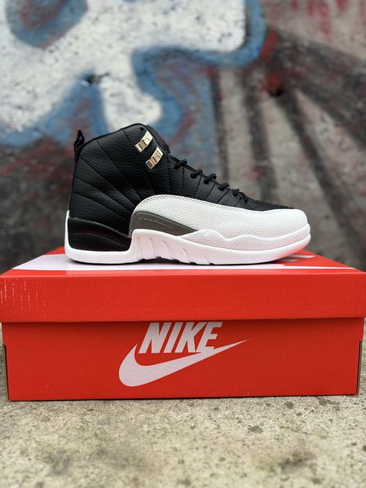 Мужские кроссовки Nike Air Jordan Retro 12 Black Red playoffs 2022 GS