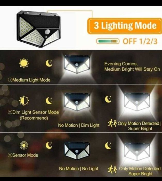 Iluminação exterior solar