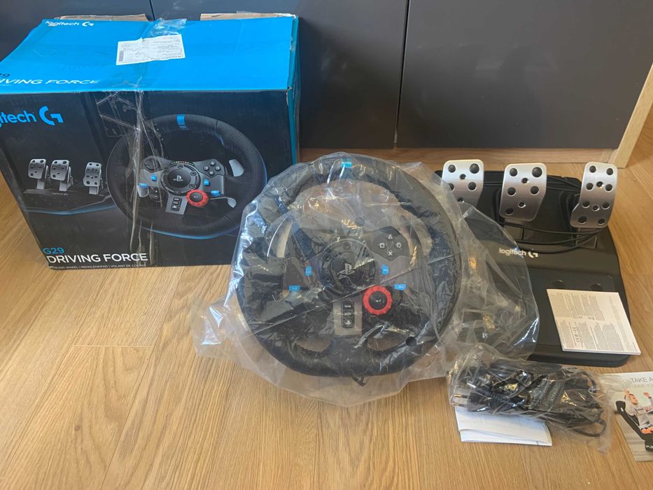 Ігровий руль Logitech G29 PC/PS 3/4/5 (thrustmaster) тести/відео, g923