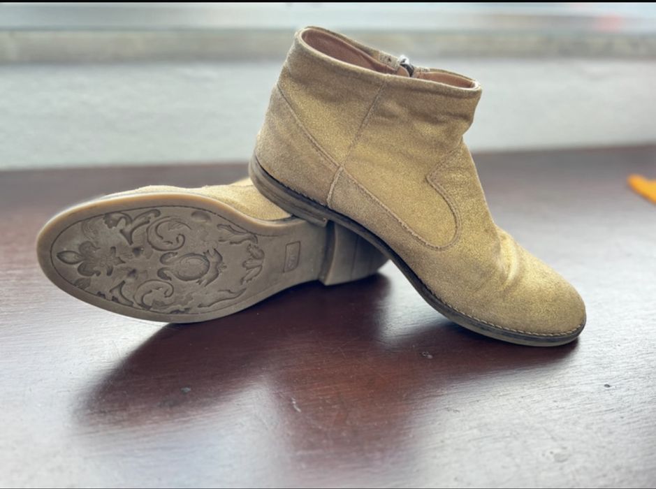 Botas Palladium bege/dourado nr 38