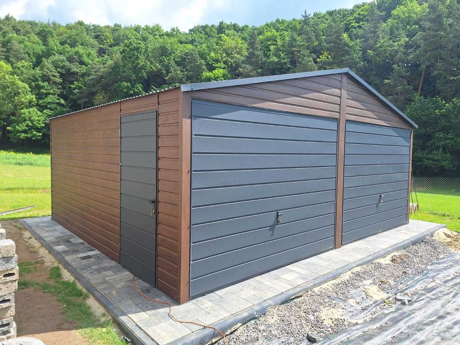 Garaż blaszany 6x5 m PREMIUM garaże blaszane 6x5 7x5 8x5 9x5 6x6 7x6 8x6 9x6 PRODUCENT garaży PREMIUM !!!