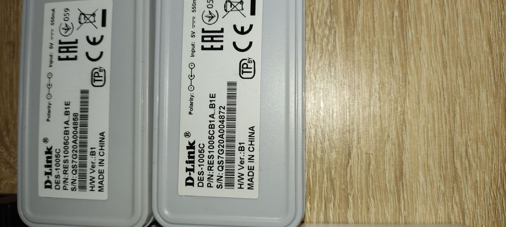 Коммутаторы TP-LINK, D-Link, Tenda блоки питания, шнуры USB A-B.