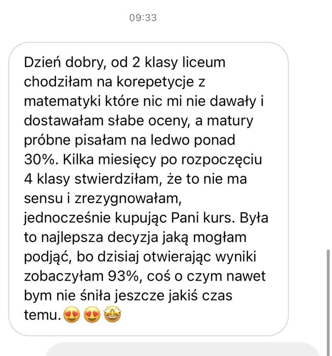 Korepetycje matematyka z nauczycielką kursu Matematyka Gryzie